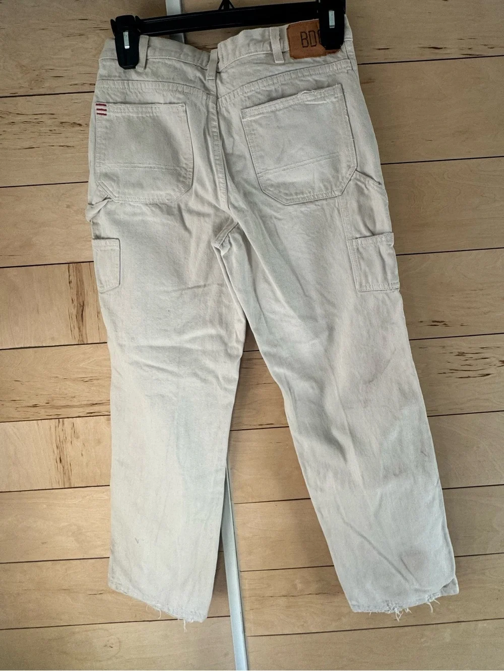 BDG girls Cream Carpenter Pants